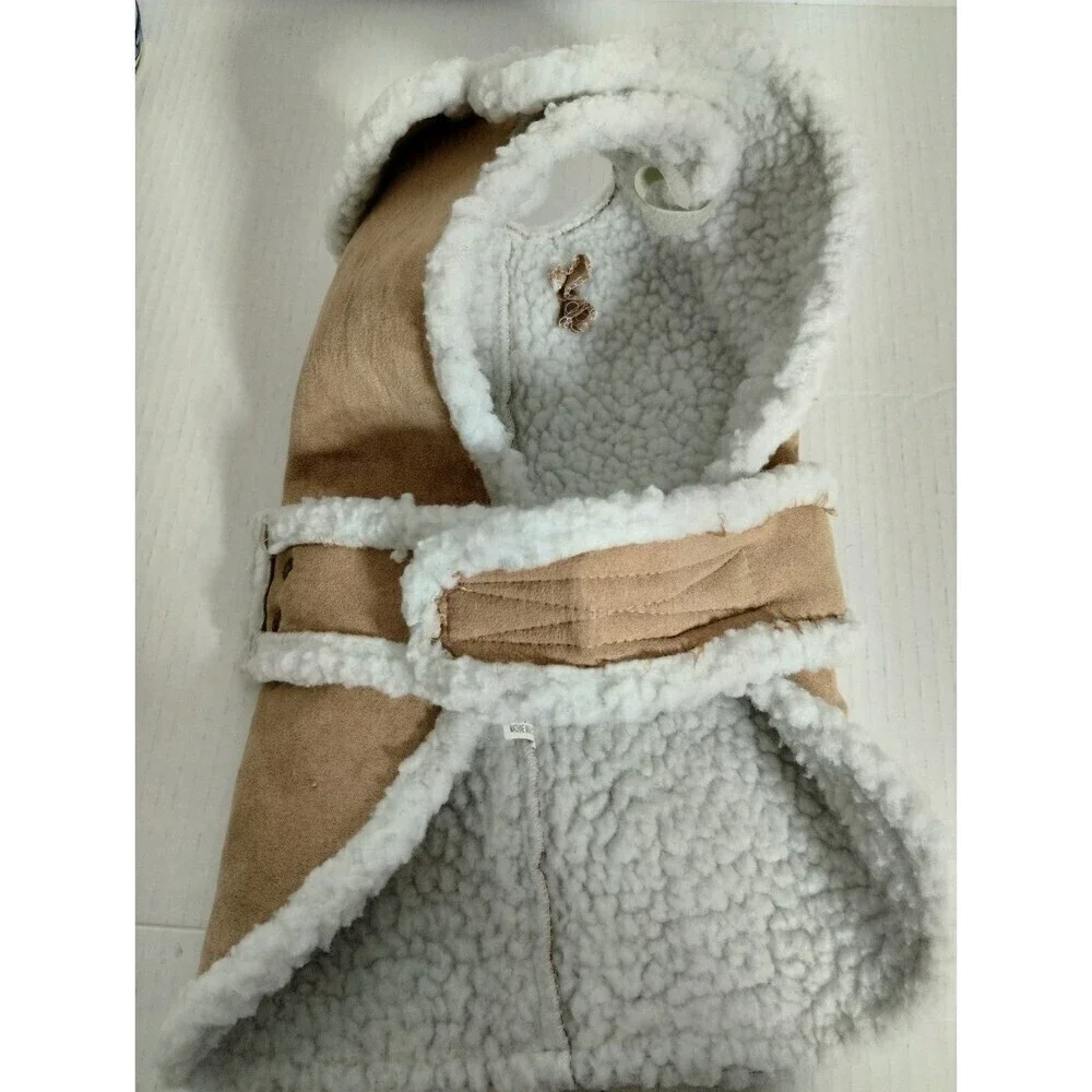 Suede Look a like  Dog / Pet Fashionable‎ Warm Coat Size M